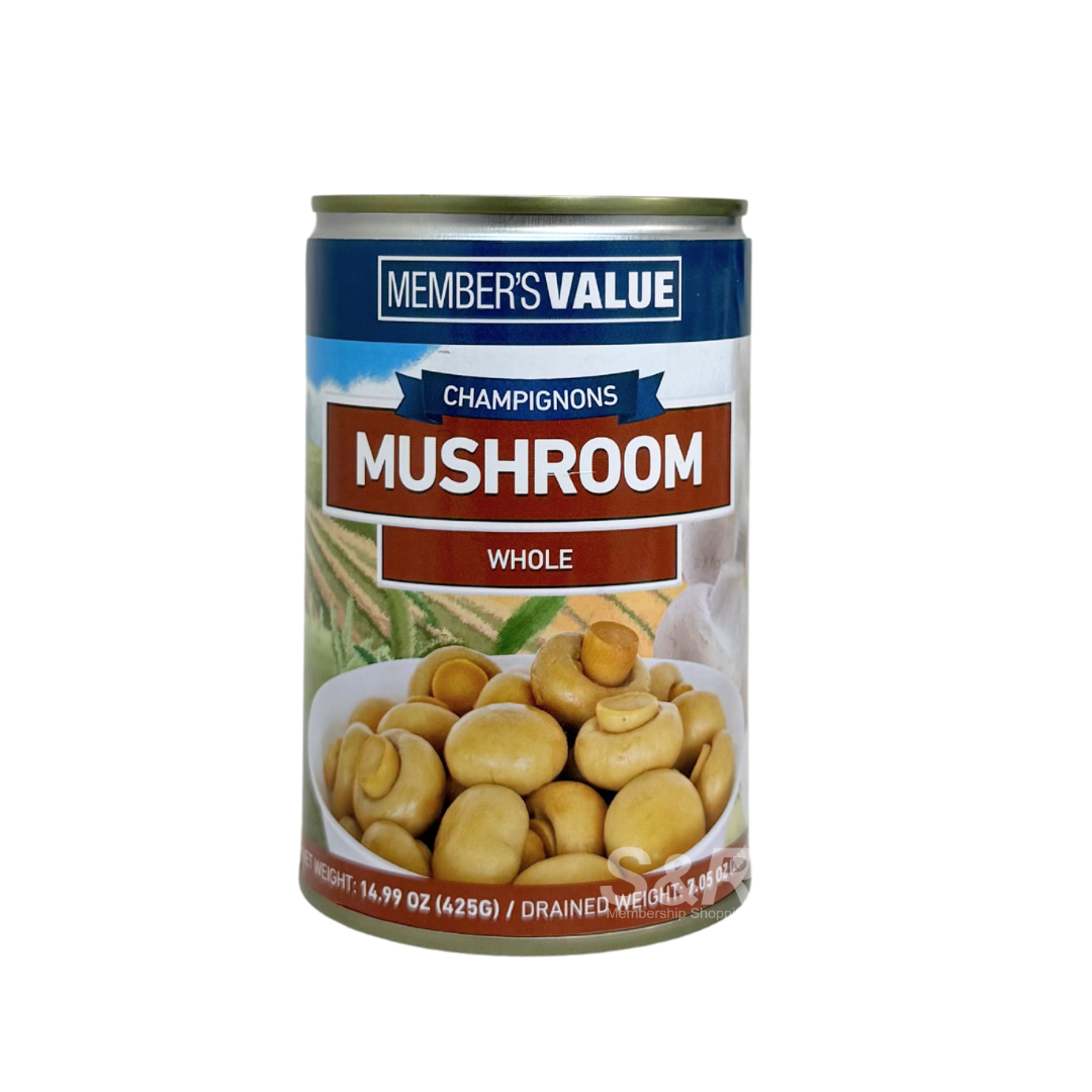 Member's Value Whole Mushroom in Can 425g Member's Value Whole Mushroom in Can 425g